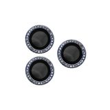 Aksesuarcim iPhone 15 Pro Max Kamera Lensi Koruyucu Cam Taşlı Midnight