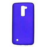 Aksesuarcim LG K10 ile Uyumlu Kılıfı Silikon Pastel Renkli Mat Esnek İnce Kapak Prem Saks Mavi