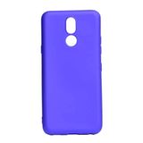 Aksesuarcim LG K40 ile Uyumlu Kılıfı Silikon Pastel Renkli Mat Esnek İnce Kapak Prem Saks Mavi