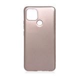 Aksesuarcim Oppo A15S ile Uyumlu Kılıfı Silikon Pastel Renkli Mat Esnek İnce Kapak Prem Rose Gold