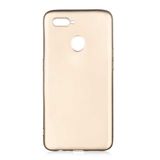 Aksesuarcim Oppo AX7 ile Uyumlu Kılıfı Silikon Pastel Renkli Mat Esnek İnce Kapak Prem Gold