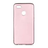 Aksesuarcim Oppo AX7 ile Uyumlu Kılıfı Silikon Pastel Renkli Mat Esnek İnce Kapak Prem Rose Gold