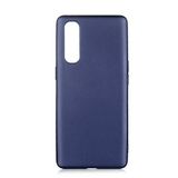 Aksesuarcim Oppo Reno 3 Pro 5G ile Uyumlu Kılıfı Silikon Pastel Renkli Mat Esnek İnce Kapak Prem Lacivert