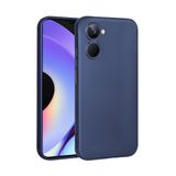 Aksesuarcim Realme 10 4G ile Uyumlu Kılıfı Silikon Pastel Renkli Mat Esnek İnce Kapak Prem Lacivert
