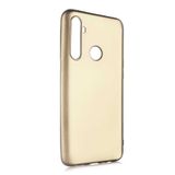 Aksesuarcim Realme 5İ ile Uyumlu Kılıfı Silikon Pastel Renkli Mat Esnek İnce Kapak Prem Gold