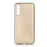 Aksesuarcim Realme 6 ile Uyumlu Kılıfı Silikon Pastel Renkli Mat Esnek İnce Kapak Prem Gold