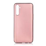 Aksesuarcim Realme 6 ile Uyumlu Kılıfı Silikon Pastel Renkli Mat Esnek İnce Kapak Prem Rose Gold