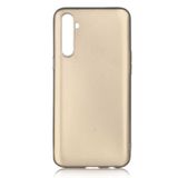 Aksesuarcim Realme 6 Pro ile Uyumlu Kılıfı Silikon Pastel Renkli Mat Esnek İnce Kapak Prem Gold