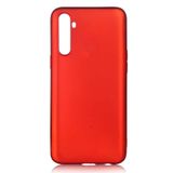 Aksesuarcim Realme 6 Pro ile Uyumlu Kılıfı Silikon Pastel Renkli Mat Esnek İnce Kapak Prem Kırmızı