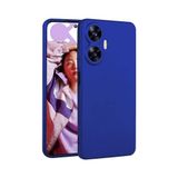 Aksesuarcim Realme C55 ile Uyumlu Kılıfı Silikon Pastel Renkli Mat Esnek İnce Kapak Prem Saks Mavi