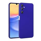 Aksesuarcim Samsung Galaxy A15 ile Uyumlu Kılıfı Silikon Pastel Renkli Mat Esnek İnce Kapak Prem Saks Mavi