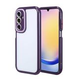 Aksesuarcim Samsung Galaxy A25 Kılıf Silikon Kamera Korumalı Çerçeve Tasarımlı Kapak Vitam Derin Mor