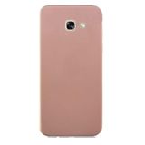 Aksesuarcim Samsung Galaxy A3 2016 ile Uyumlu Kılıfı Silikon Pastel Renkli Mat Esnek İnce Kapak Prem Rose Gold