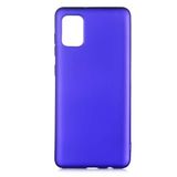 Aksesuarcim Samsung Galaxy A31 ile Uyumlu Kılıfı Silikon Pastel Renkli Mat Esnek İnce Kapak Prem Saks Mavi