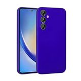 Aksesuarcim Samsung Galaxy A35 ile Uyumlu Kılıfı Silikon Pastel Renkli Mat Esnek İnce Kapak Prem Saks Mavi
