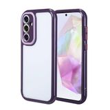 Aksesuarcim Samsung Galaxy A35 Kılıf Silikon Kamera Korumalı Çerçeve Tasarımlı Kapak Vitam Derin Mor