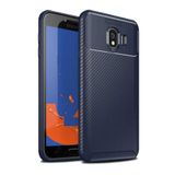 Aksesuarcim Samsung Galaxy J4 ile Uyumlu Kılıf Silikon İnce Karbon Lüx Parmak İzi Yapmayan Tarz Kapak Lacivert
