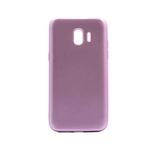 Aksesuarcim Samsung Galaxy J4 ile Uyumlu Kılıfı Silikon Pastel Renkli Mat Esnek İnce Kapak Prem Rose Gold