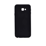 Aksesuarcim Samsung Galaxy J4 Plus ile Uyumlu Kılıfı Silikon Pastel Renkli Mat Esnek İnce Kapak Prem Siyah