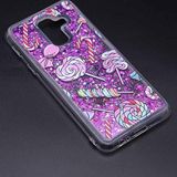 Aksesuarcim Samsung Galaxy J6 Kılıf Silikon Desenli Sıvılı Simli Kapak Marsh No3