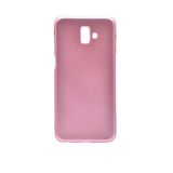 Aksesuarcim Samsung Galaxy J6 Plus ile Uyumlu Kılıfı Silikon Pastel Renkli Mat Esnek İnce Kapak Prem Rose Gold