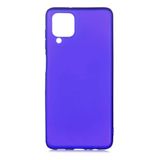 Aksesuarcim Samsung Galaxy M12 ile Uyumlu Kılıfı Silikon Pastel Renkli Mat Esnek İnce Kapak Prem Saks Mavi
