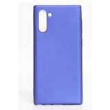 Aksesuarcim Samsung Galaxy Note 10 ile Uyumlu Kılıfı Silikon Pastel Renkli Mat Esnek İnce Kapak Prem Saks Mavi