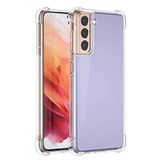 Aksesuarcim Samsung Galaxy S21 Plus Silikon Kılıf Şeffaf Darbe Korumalı AntiShock Kap Şeffaf