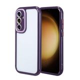 Aksesuarcim Samsung Galaxy S23 FE Kılıf Silikon Kamera Korumalı Çerçeve Tasarımlı Kapak Vitam Derin Mor