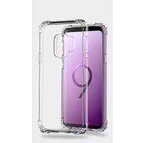 Aksesuarcim Samsung Galaxy S9 Silikon Kılıf Şeffaf Darbe Korumalı AntiShock Kap Şeffaf