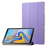 Aksesuarcim Samsung Galaxy Tab A SM-T590 T595 T597 ile Uyumlu Kılıf 2 Farklı Stand Olabilen Arka Kısım Şeffaf Sert Silikon İnce Hafif Tablet Kılıfı Mor
