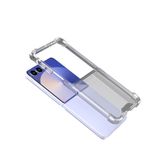 Aksesuarcim Samsung Galaxy Z Flip 7 Silikon Kılıf Şeffaf Darbe Korumalı AntiShock Kap Şeffaf