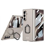 Aksesuarcim Samsung Galaxy Z Fold 8 Ultra ile Uyumlu Kılıfı Kamera Lens Korumalı Yüzük Standlı Mat Renkli İnce Kapak Kıpta Ring Yeşil