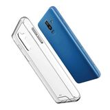 Aksesuarcim Samsung ile Uyumlu Galaxy J8 Kılıf Şeffaf Darbe Ve Kamera Lens Korumalı Tank Sert Silikon Kapak Gard