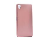 Aksesuarcim Sony Xperia XA ile Uyumlu Kılıfı Silikon Pastel Renkli Mat Esnek İnce Kapak Prem Rose Gold