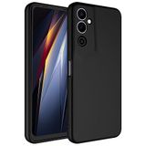 Aksesuarcim Tecno Pova Neo 2 ile Uyumlu Kılıf Silikon Kamera Lens Korumalı Lansman Yumuşak Mat Renkli Parmak izi Bırakmayan İnce Kapak Mara Siyah