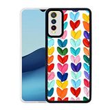 Aksesuarcim Vivo Y20 Kılıf Silikon Kamera Lens Korumalı Desenli Tarz Kapak Heart No6