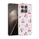 Aksesuarcim Xiaomi Mi 15T ile Uyumlu Kılıfı Şeffaf Desenli Kamera Lens Korumalı İnce Sert Silikon Kapak Klip Kalpli Kiraz