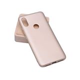 Aksesuarcim Xiaomi Mi 8 SE ile Uyumlu Kılıfı Silikon Pastel Renkli Mat Esnek İnce Kapak Prem Gold
