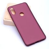 Aksesuarcim Xiaomi Mi 8 SE ile Uyumlu Kılıfı Silikon Pastel Renkli Mat Esnek İnce Kapak Prem Mürdüm