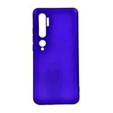 Aksesuarcim Xiaomi Mi Note 10 ile Uyumlu Kılıfı Silikon Pastel Renkli Mat Esnek İnce Kapak Prem Saks Mavi