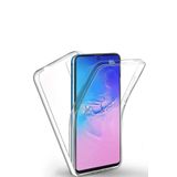 Aksesuarcim Xiaomi Poco F3 ile Uyumlu 360 Tam Koruma Şeffaf Kılıf, Enjoy Renksiz