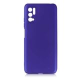 Aksesuarcim Xiaomi Poco M3 Pro ile Uyumlu Kılıfı Silikon Pastel Renkli Mat Esnek İnce Kapak Prem Saks Mavi