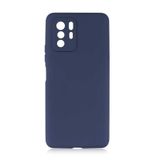 Aksesuarcim Xiaomi Poco X3 GT ile Uyumlu Kılıfı Silikon Pastel Renkli Mat Esnek İnce Kapak Prem Saks Mavi