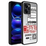 Aksesuarcim Xiaomi Poco X5 Pro ile Uyumlu Aynalı Parlak Desenli Kılıf Figürlü Kamera Lens Korumalı Kapak Mirror Fragile
