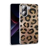 Aksesuarcim Xiaomi Poco X7 Pro Kılıf Silikon Esnek Desenli Kapak Mep Gold Leopar