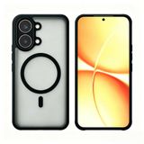 Aksesuarcim Xiaomi Poco X8 Pro Max ile Uyumlu Kılıfı Silikon Şeffaf M-Safe Şarj Özellikli Kamera Lens Korumalı Mat Parmak İzi Bırakmayan İnce Kapak Antrasit