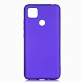 Aksesuarcim Xiaomi Redmi 10A ile Uyumlu Kılıfı Silikon Pastel Renkli Mat Esnek İnce Kapak Prem Saks Mavi