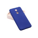 Aksesuarcim Xiaomi Redmi 5 Plus ile Uyumlu Kılıfı Silikon Pastel Renkli Mat Esnek İnce Kapak Prem Lacivert