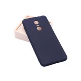 Aksesuarcim Xiaomi Redmi 5 Plus ile Uyumlu Kılıfı Silikon Pastel Renkli Mat Esnek İnce Kapak Prem Siyah